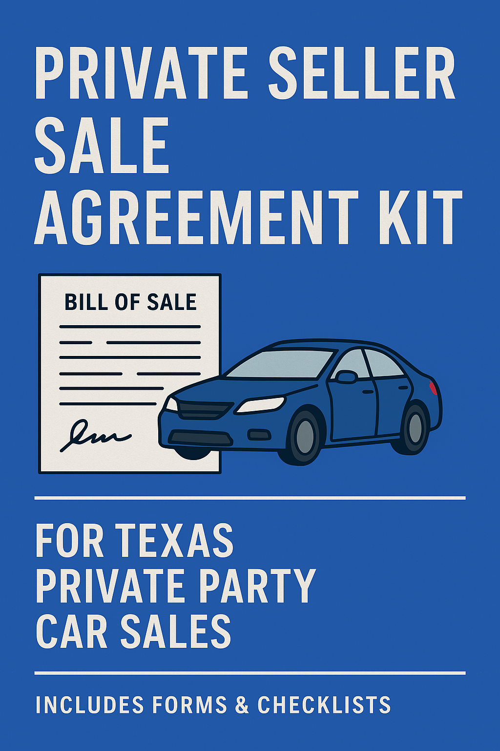 Private Seller Sale Agreement Kit for Texas - Click to learn more
