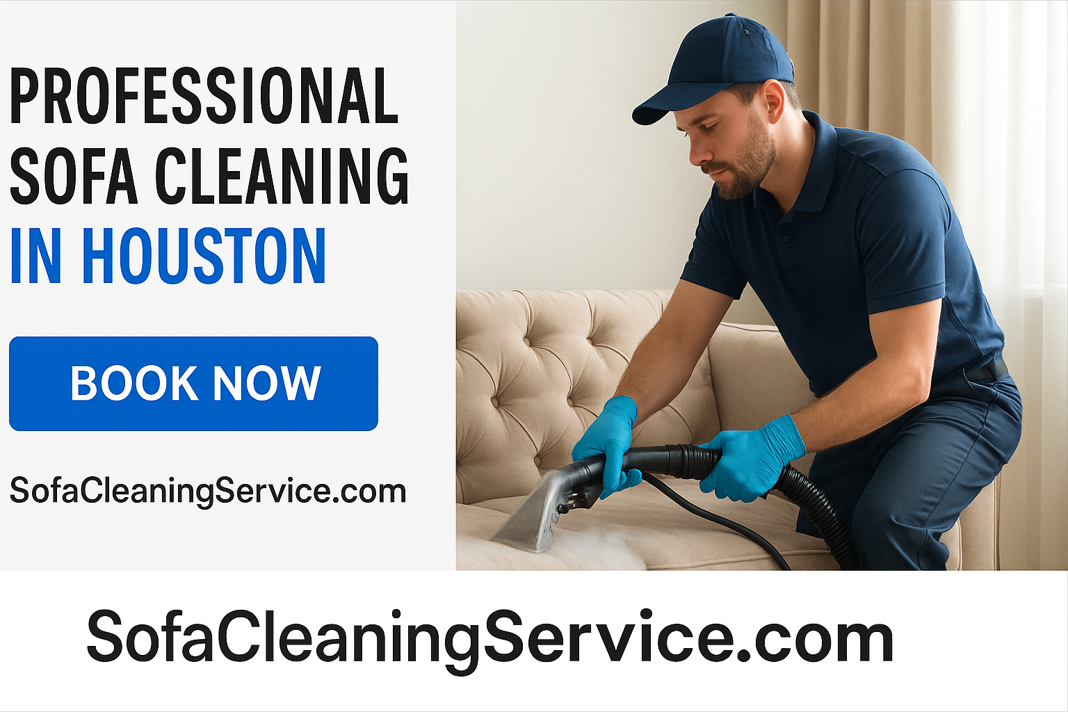 Professional Sofa Cleaning in Houston - Book Now